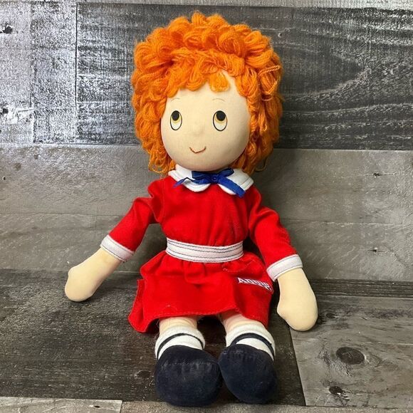 Vintage 1982 Little Orphan Annie Doll by Applause 16” Stuffed Plush Toy - Picture 1 of 5